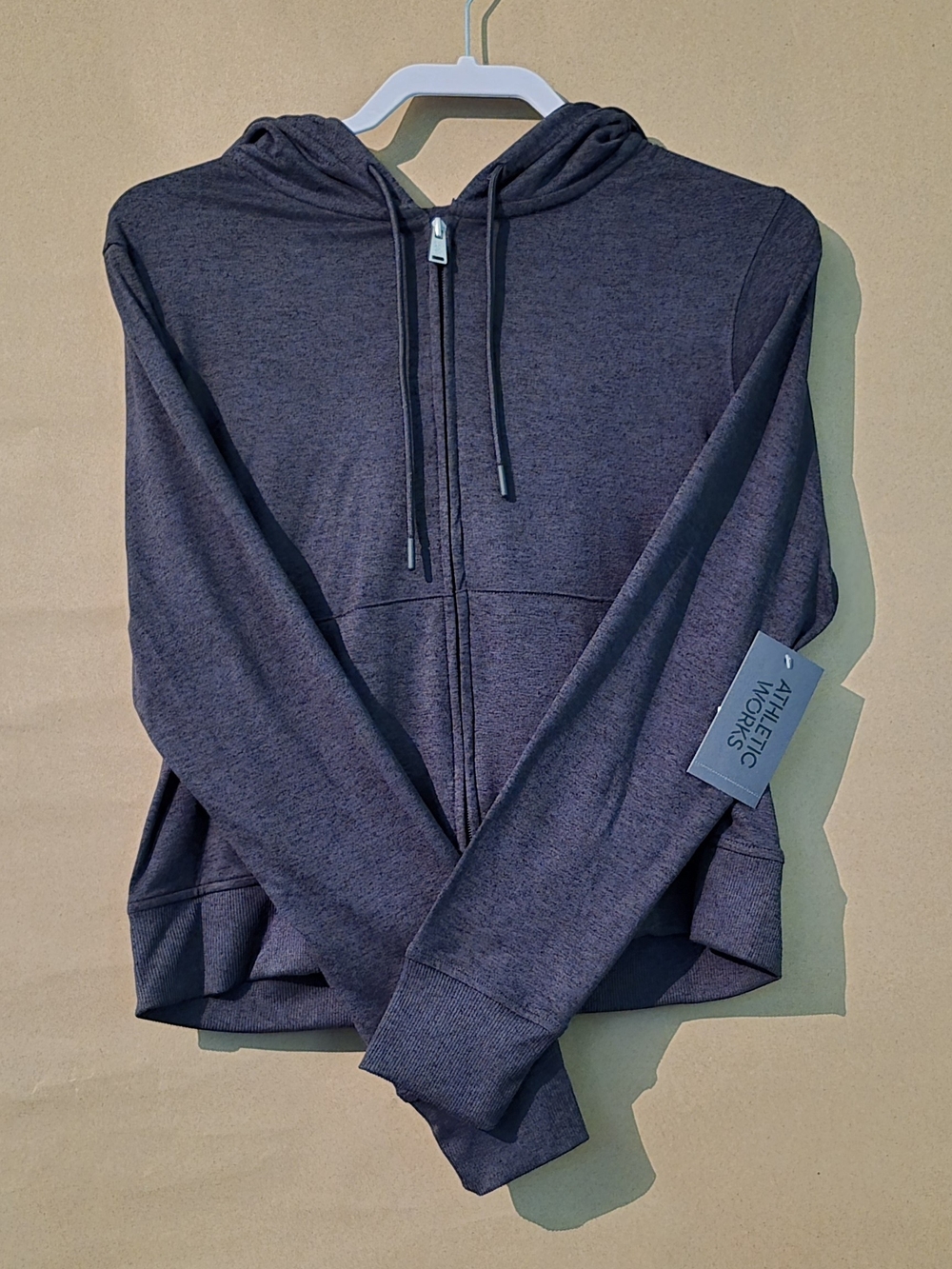 Athletic Works Charcoal Heather Full-Zip Hoodie